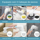 Escova Elétrica Magic Cleaning 5Em1 Limpeza elétrica USB Portátil - Conforto&Comodidade
