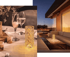 Luminária Cristal Diamante Projetor Atmosférica 3Cores - Conforto&Comodidade