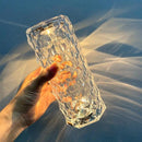 Luminária Cristal Diamante Projetor Atmosférica 3Cores - Conforto&Comodidade